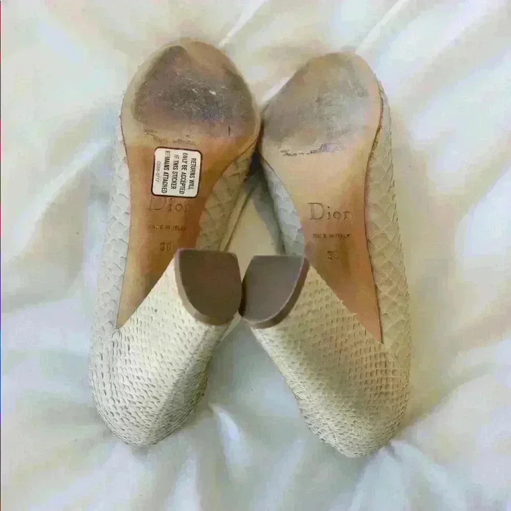 Christian Dior boho python pumps - Picture 6 of 6